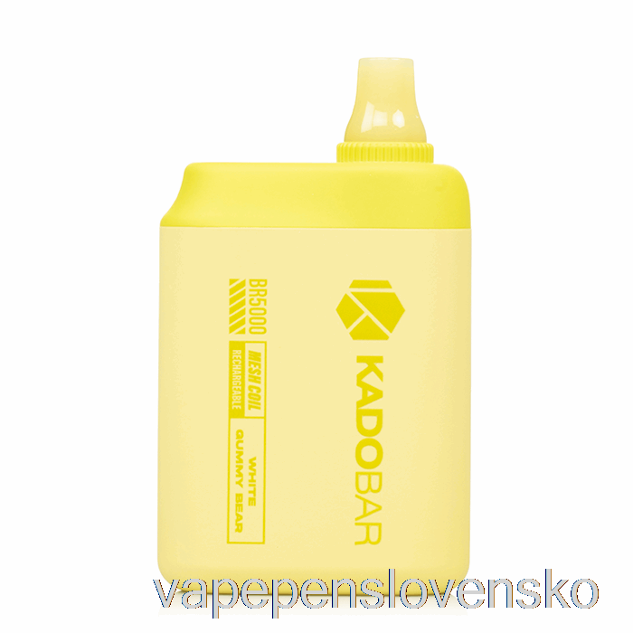 Kado Bar Br5000 Jednorazovy Biely Gumovy Medved Vape Slovensko
